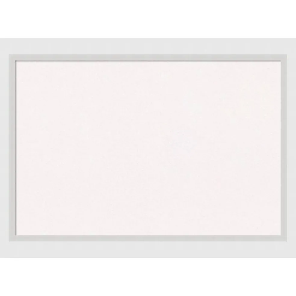 Cork Board, Blanco White Wood Frame - Bulletin Board, Organization Board, Pin Board