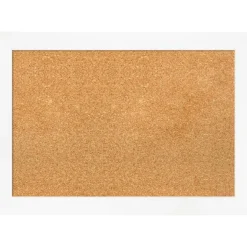 Cork Board, Cabinet White Narrow Frame - Bulletin Board, Organization Board, Pin Board