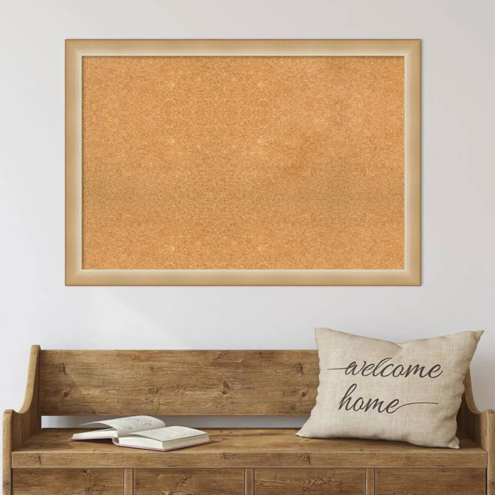 Cork Board, Eva Narrow Frame - Bulletin Board, Organization Board, Pin Board