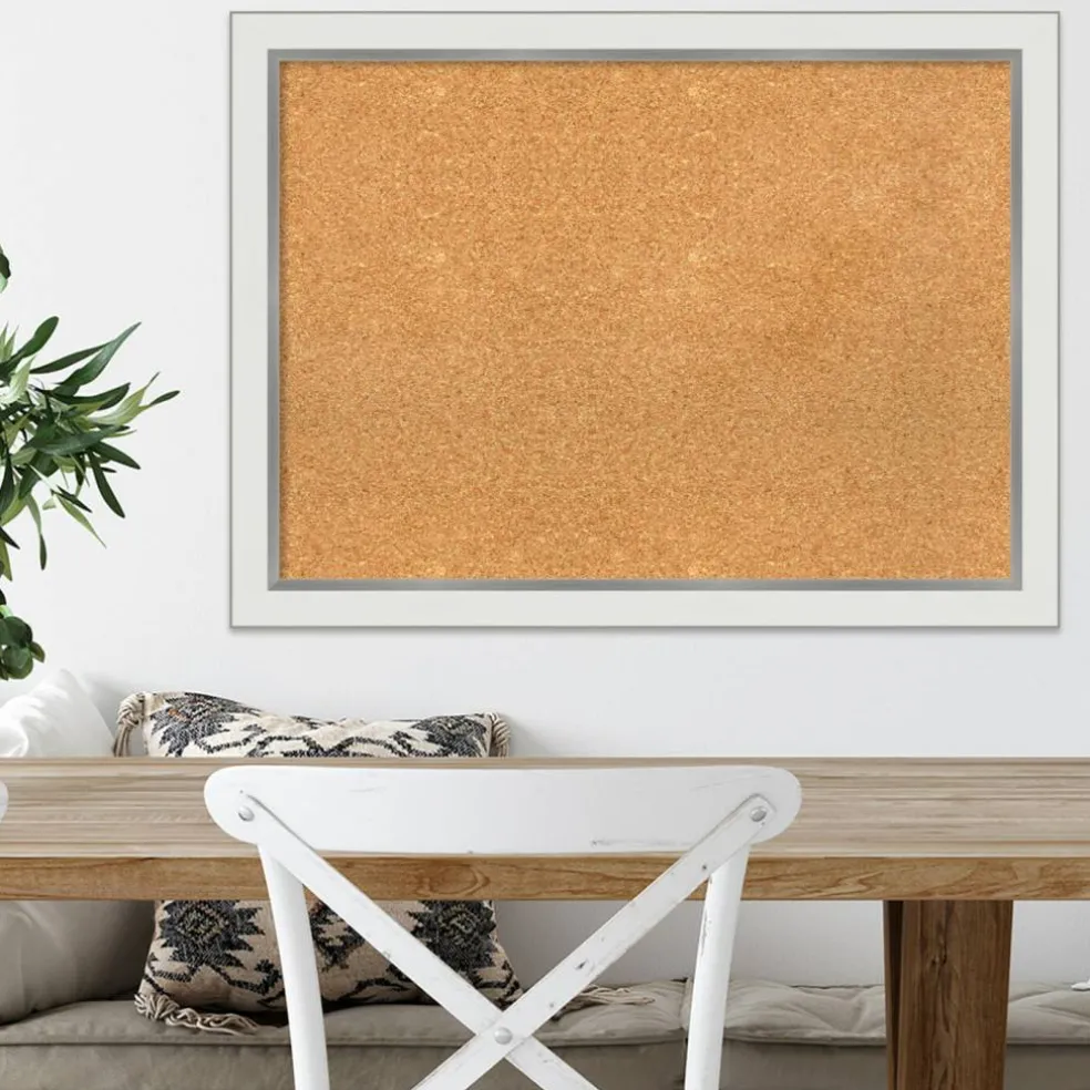 Cork Board, Eva Narrow Frame - Bulletin Board, Organization Board, Pin Board
