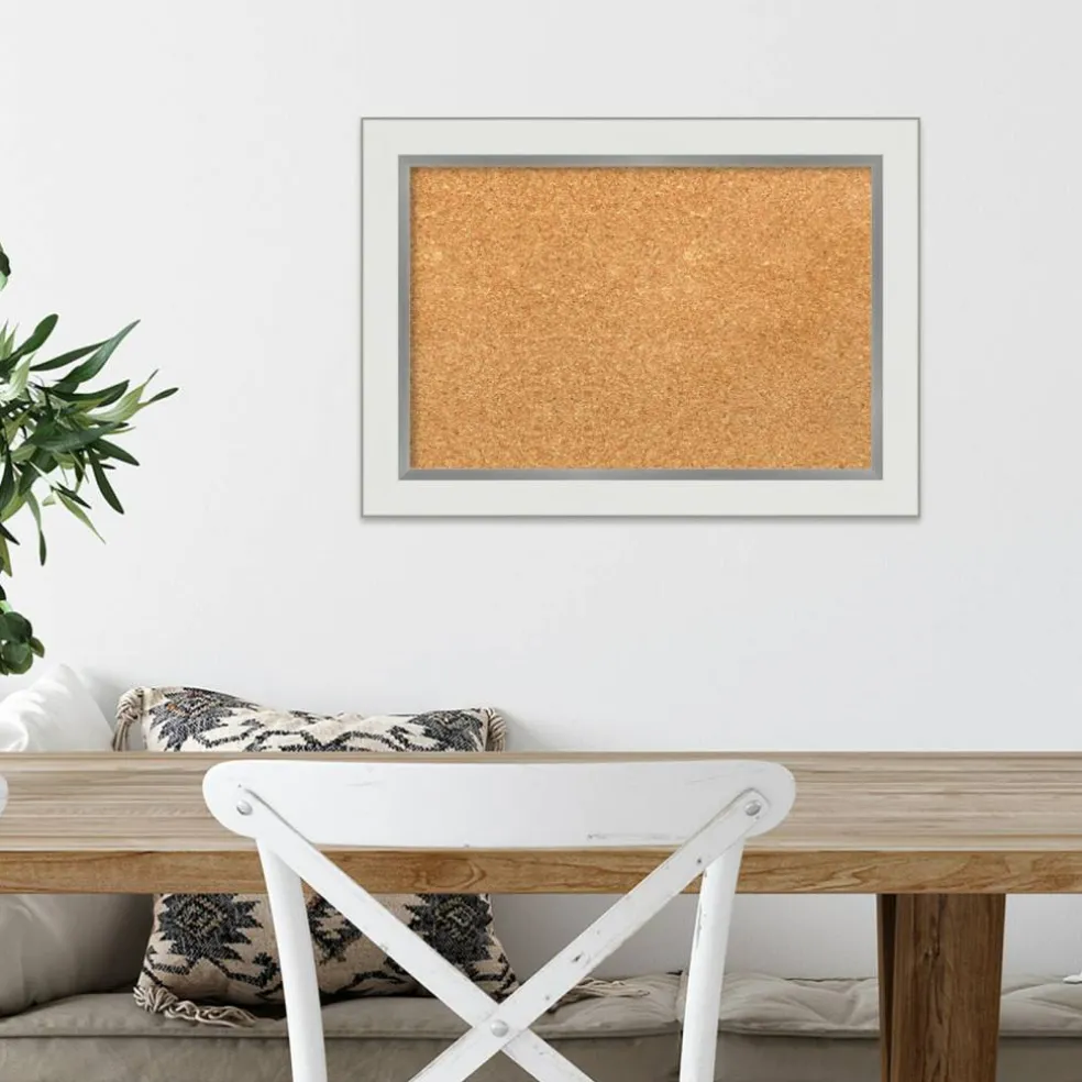 Cork Board, Eva Narrow Frame - Bulletin Board, Organization Board, Pin Board