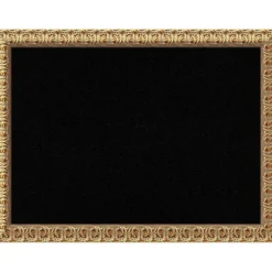 Cork Board, Florentine Gold Wood Frame - Bulletin Board, Organization Board, Pin Board