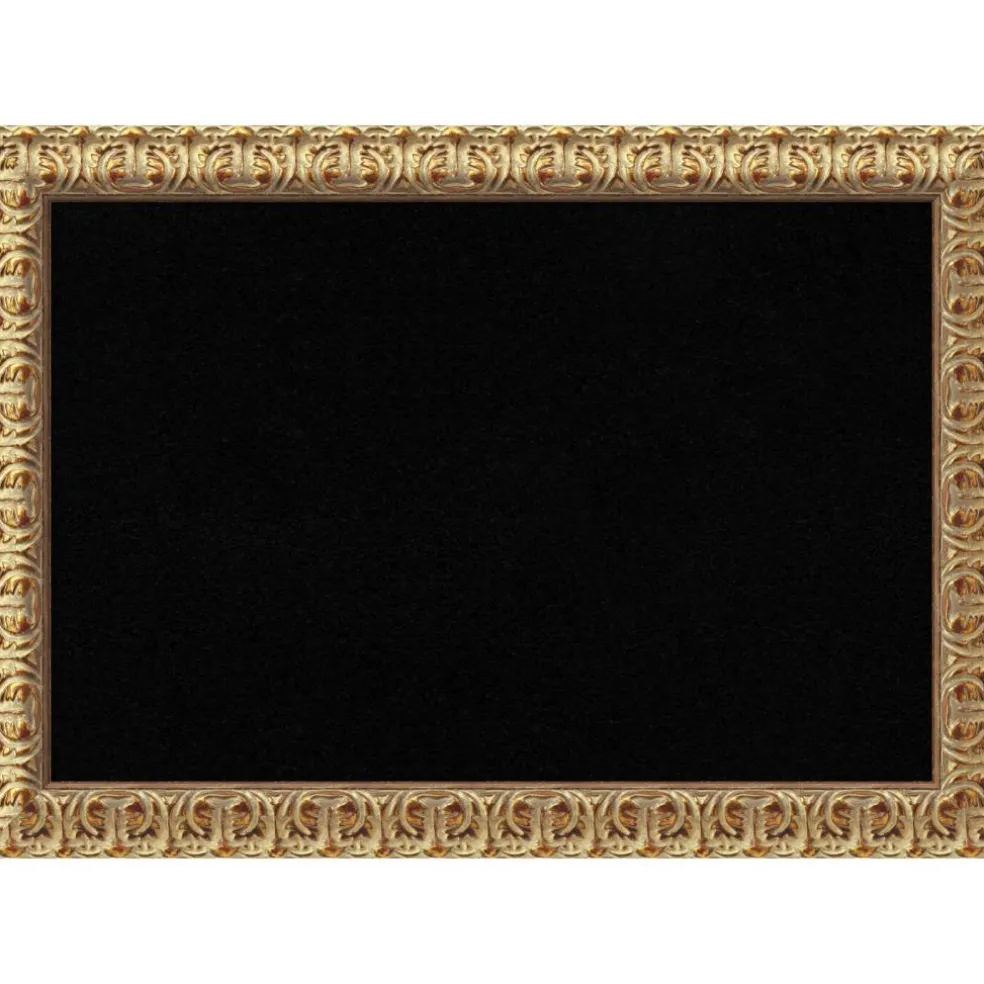 Cork Board, Florentine Gold Wood Frame - Bulletin Board, Organization Board, Pin Board