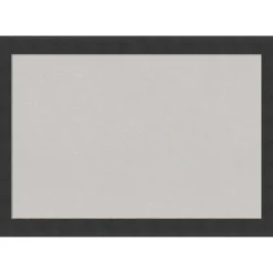 Cork Board, Mezzanotte Black Wood Frame - Bulletin Board, Organization Board, Pin Board