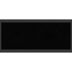 Cork Board, Mezzanotte Black Wood Frame - Bulletin Board, Organization Board, Pin Board