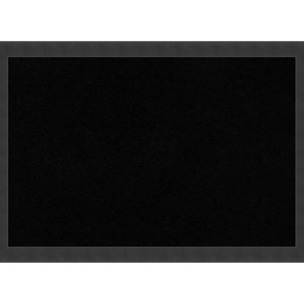 Cork Board, Mezzanotte Black Wood Frame - Bulletin Board, Organization Board, Pin Board