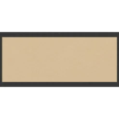 Cork Board, Mezzanotte Black Wood Frame - Bulletin Board, Organization Board, Pin Board