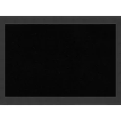 Cork Board, Mezzanotte Black Wood Frame - Bulletin Board, Organization Board, Pin Board