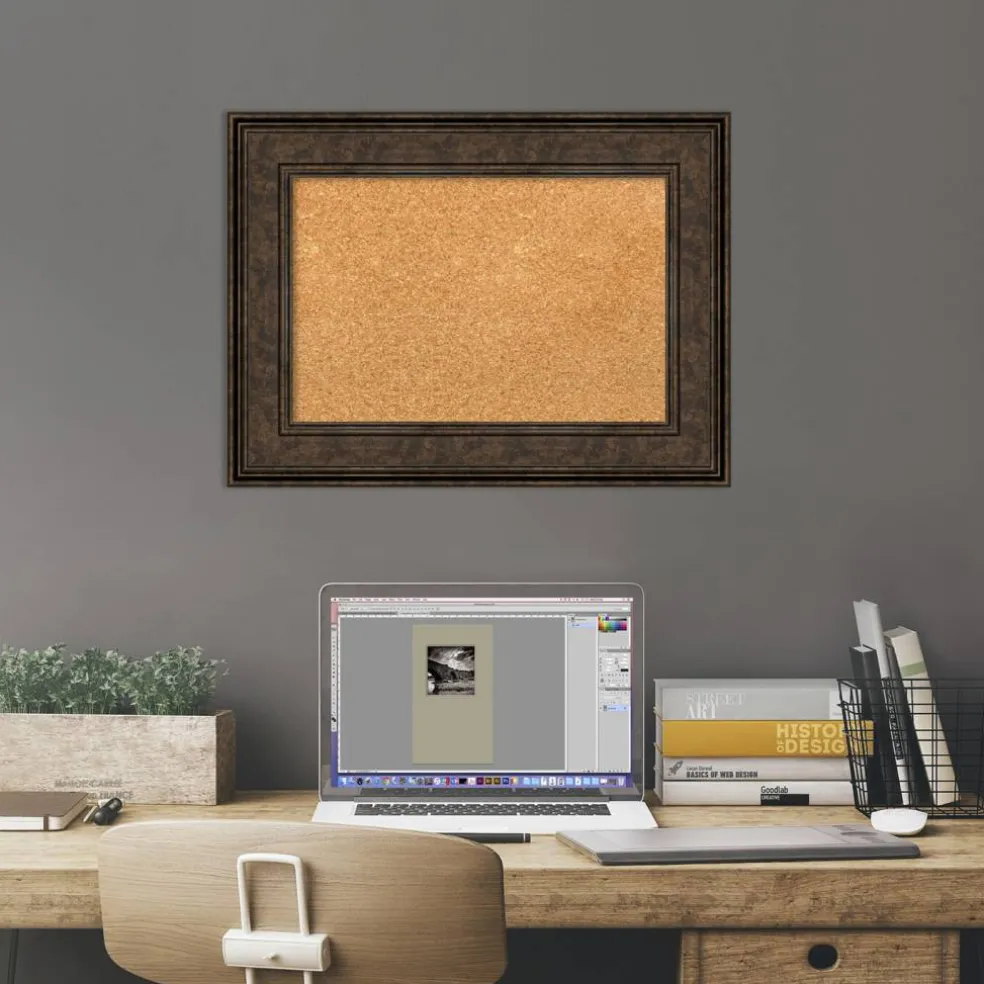 Cork Board, Ridge Frame - Bulletin Board, Organization Board, Pin Board