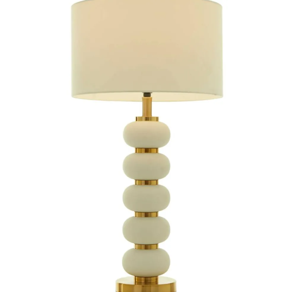 CosmoLiving by Cosmopolitan 28" Metal Orbs Style Base with Drum Shade Table Lamp