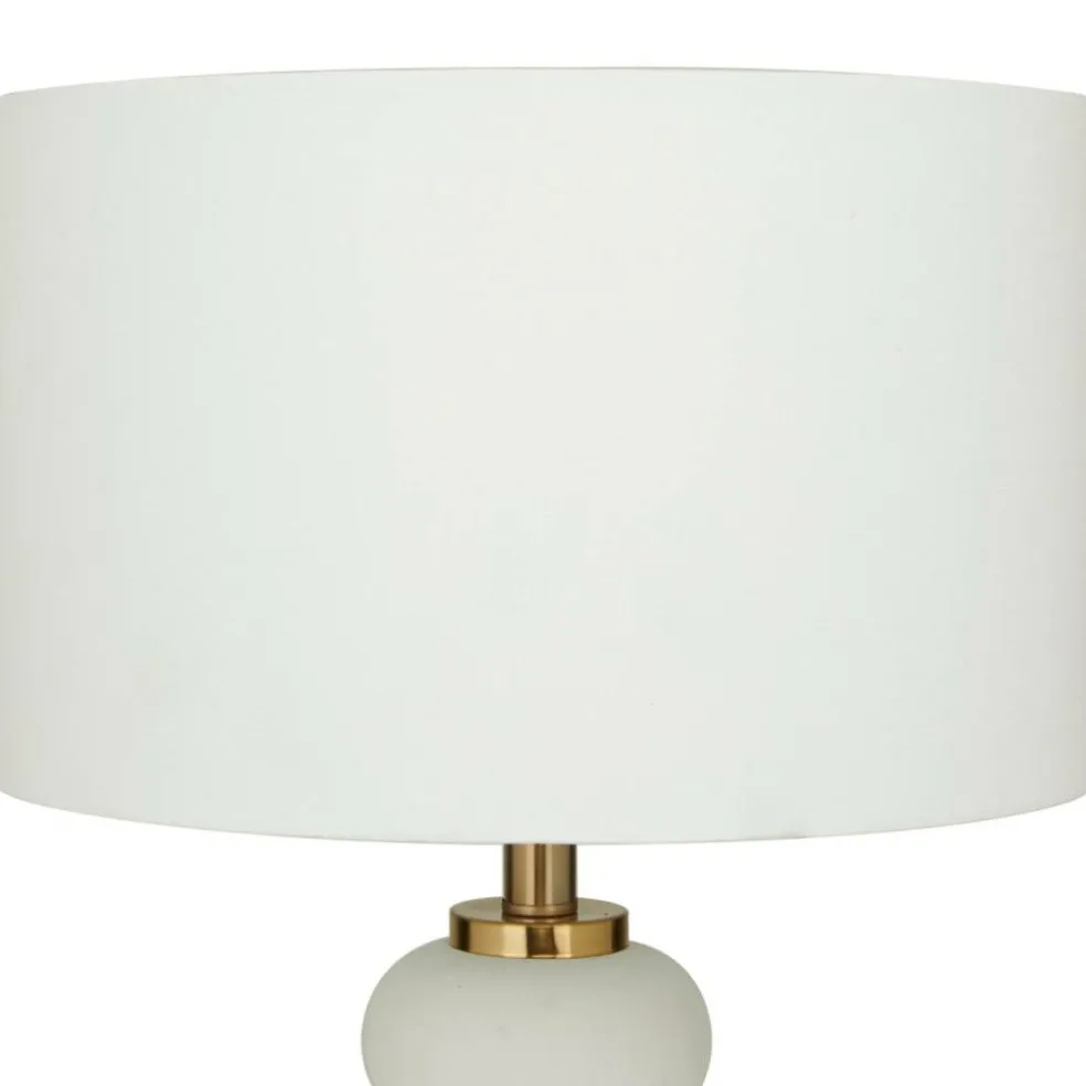 CosmoLiving by Cosmopolitan 28" Metal Orbs Style Base with Drum Shade Table Lamp