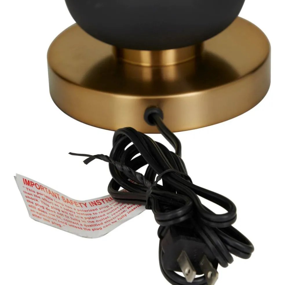 CosmoLiving by Cosmopolitan 28" Metal Orbs Style Base with Drum Shade Table Lamp
