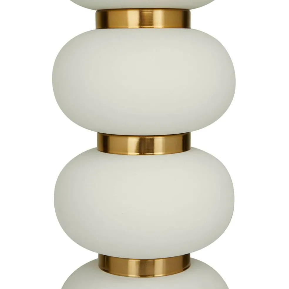 CosmoLiving by Cosmopolitan 28" Metal Orbs Style Base with Drum Shade Table Lamp