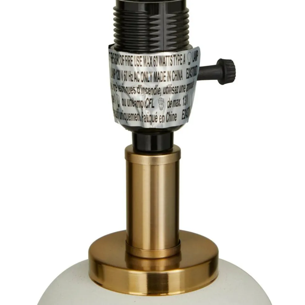 CosmoLiving by Cosmopolitan 28" Metal Orbs Style Base with Drum Shade Table Lamp