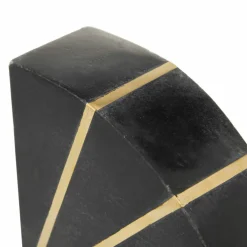 CosmoLiving by Cosmopolitan Black Marble Glam Bookends, 5