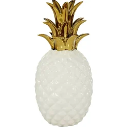 CosmoLiving by Cosmopolitan White Porcelain Modern Decorative Pineapple, 10