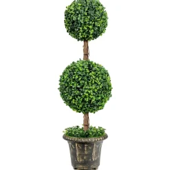 Costway 36'' Artificial Topiary Double Ball Tree Indoor Outdoor UV Resistant
