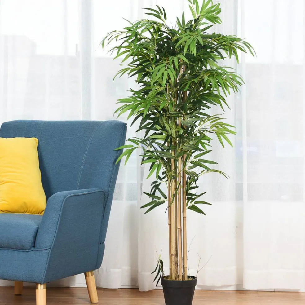 Costway 3.5' 4' 5' 5.5' 6' Artificial Tree Indoor-Outdoor Home Decor