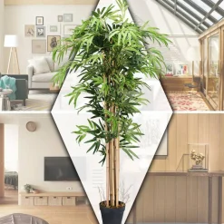 Costway 3.5' 4' 5' 5.5' 6' Artificial Tree Indoor-Outdoor Home Decor