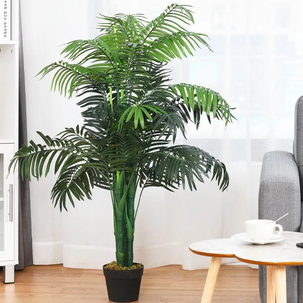 Costway 3.5' 4' 5' 5.5' 6' Artificial Tree Indoor-Outdoor Home Decor