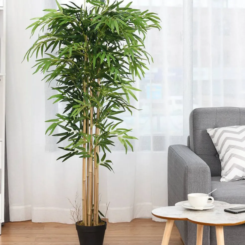 Costway 3.5' 4' 5' 5.5' 6' Artificial Tree Indoor-Outdoor Home Decor