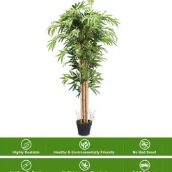 Costway 3.5' 4' 5' 5.5' 6' Artificial Tree Indoor-Outdoor Home Decor