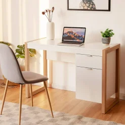 Costway Computer Desk Workstation Table With Drawers Home Office