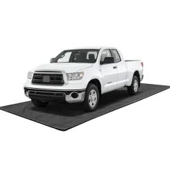 Costway Garage Floor Mat Non-Slip Containment Mat for Waterproof Protection Black Middle/Large