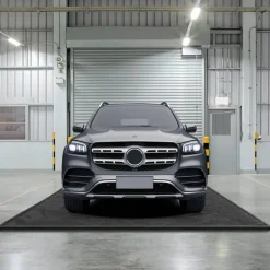 Costway Garage Floor Mat Non-Slip Containment Mat for Waterproof Protection Black Middle/Large