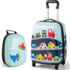 Costway 2PC Kids Carry On Luggage Set 12