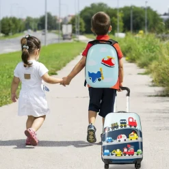 Costway 2PC Kids Carry On Luggage Set 12