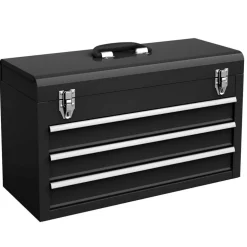 Costway Portable Tool Chest Box Storage Cabinet Garage Mechanic Organizer 3 Drawers Black/Red/Blue