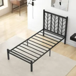 Costway Twin/Full/Queen Size Platform Bed with Headboard 11.5