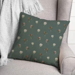 Cottage Florals Throw Pillow