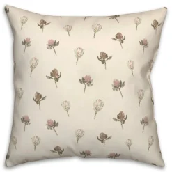 Cottage Florals Throw Pillow