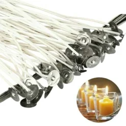 Cotton Core Candle Wicks with Pre-Tabbed Ends