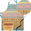 100% Cotton Kitchen Apron with an Adjustable Neck with Long Ties for Women Men Chef