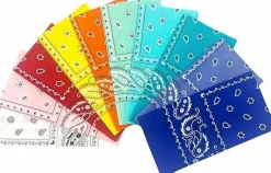 100% Cotton 10 Pack Fine Bandanas