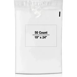 50 Count Clear Self Seal Poly Bags Lightweight Mailing 10x13 Inch