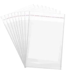 100 Count Resealable Clear Cellophane Bags Self Seal Envelopes 11" x 14" Polypropylene Packaging 1.2 Mil