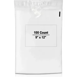100 Count Self Seal Clear Poly Bags 9