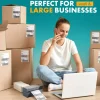 400 Count White Fanfold Shipping Labels Packages 4x6 Inches
