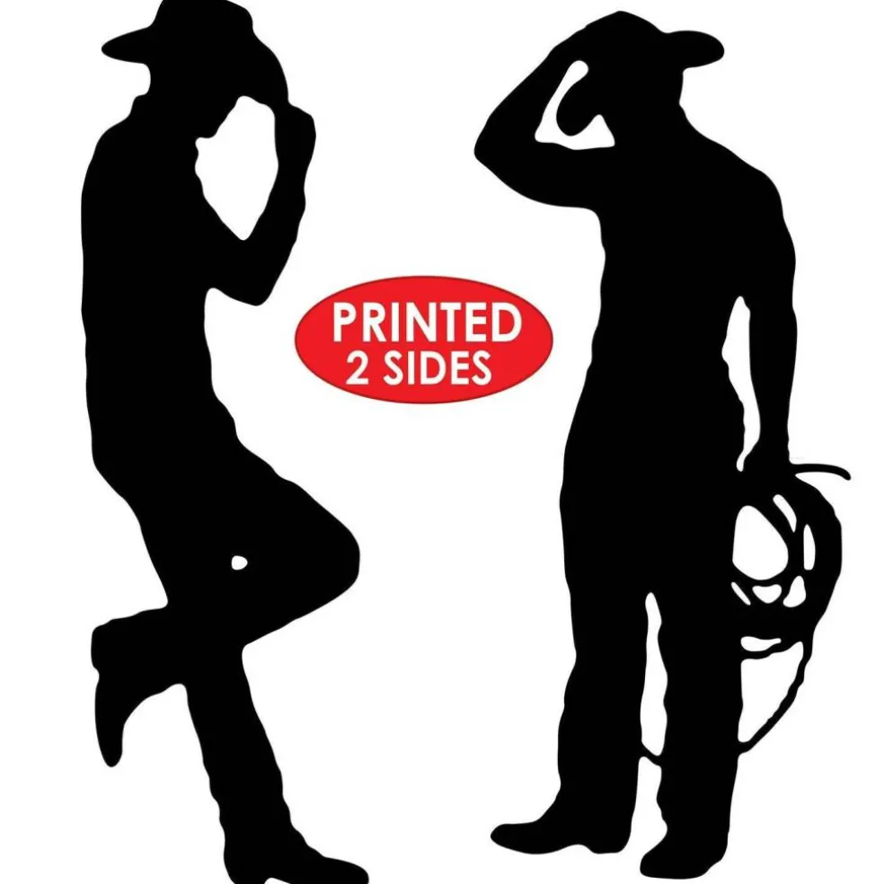 Cowboy Party Silhouettes 2/Pkg