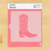 Cowgirl Boot Cookie Stencil | Rodeo | Western | Country | Confection Couture |