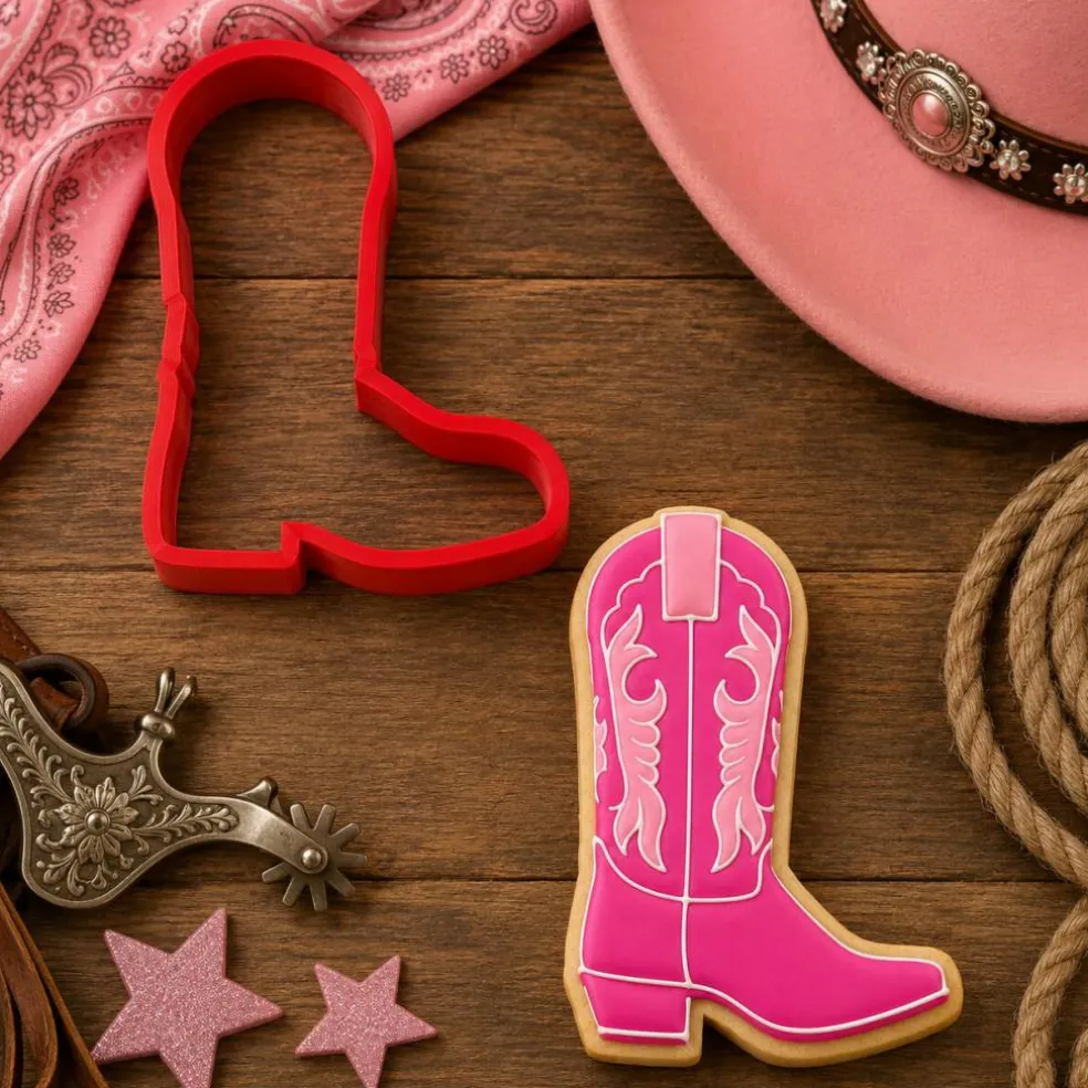 Cowgirl Boot Cookie Stencil | Rodeo | Western | Country | Confection Couture |