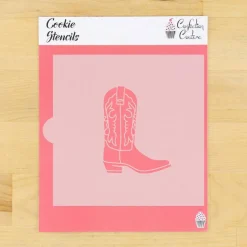 Cowgirl Boot Cookie Stencil | Rodeo | Western | Country | Confection Couture |