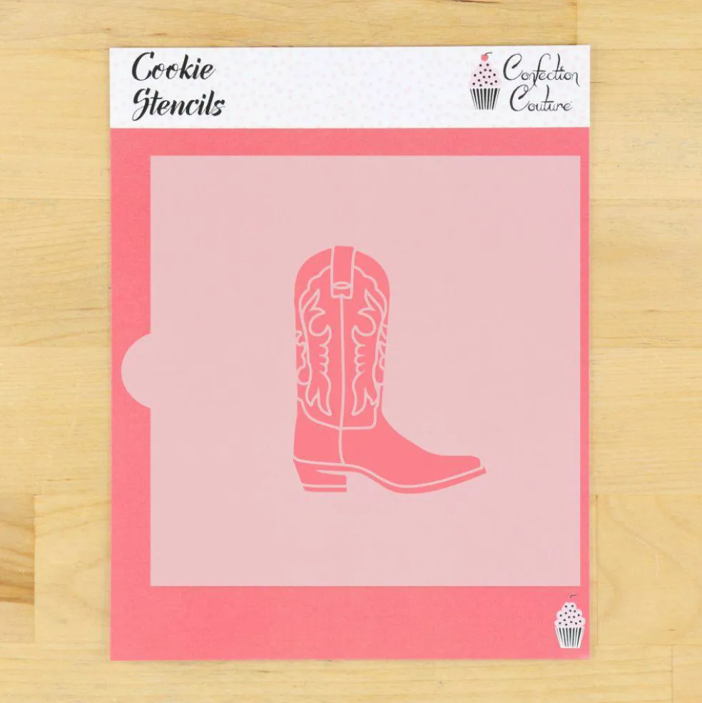 Cowgirl Boot Cookie Stencil | Rodeo | Western | Country | Confection Couture |