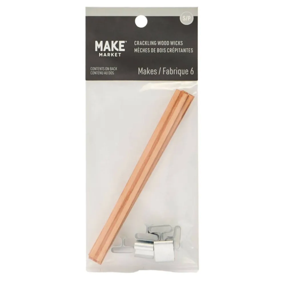 Crackling Wood Wicks by Make Market®, 6ct.