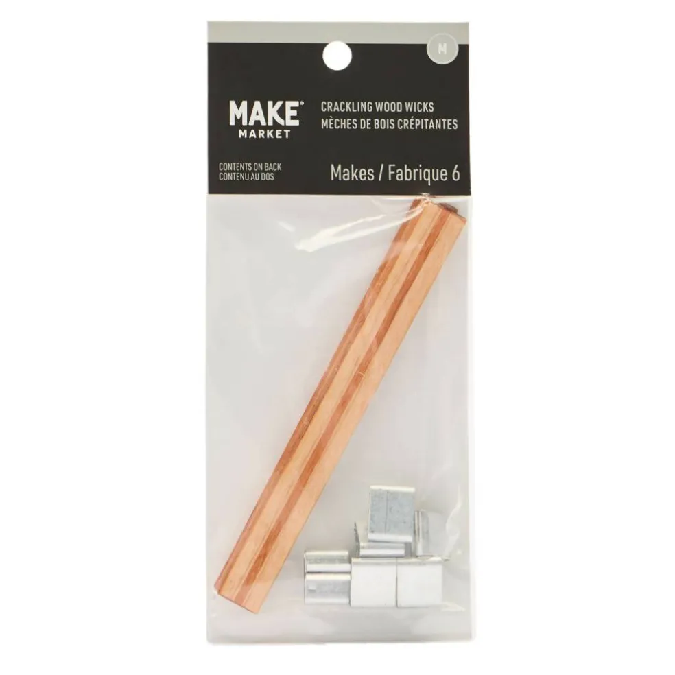 Crackling Wood Wicks by Make Market®, 6ct.