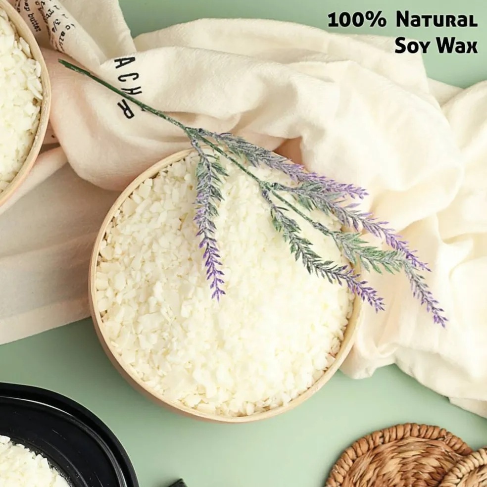 CraftBud DIY Natural Soy Candle Making Kit with Dried Flowers